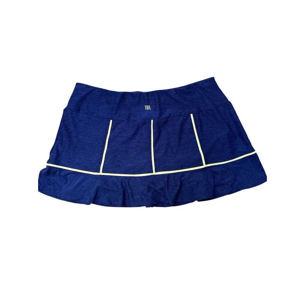 Tail Golf Tennis Skort‎ Womens XL Blue Textured Athletic Skirt Built-in Shorts